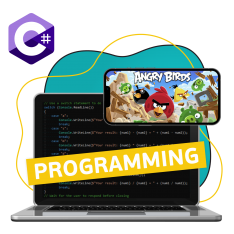 Программирование на C#. Удивительный мир 2D-игр - КИБЕРшкола программирования для детей, компьютерные курсы для школьников, начинающих и подростков - KIBERone г. Алушта