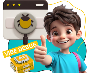 Тестирование & Vibe Debug. Охотники за багами - КИБЕРшкола программирования для детей, компьютерные курсы для школьников, начинающих и подростков - KIBERone г. Алушта
