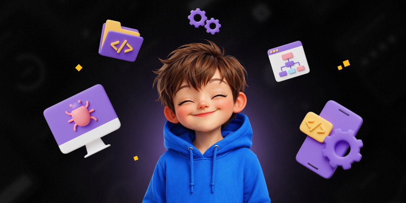 Идеальный сайт с нуля: код, дизайн и AI-помощник - КИБЕРшкола программирования для детей, компьютерные курсы для школьников, начинающих и подростков - KIBERone г. Алушта